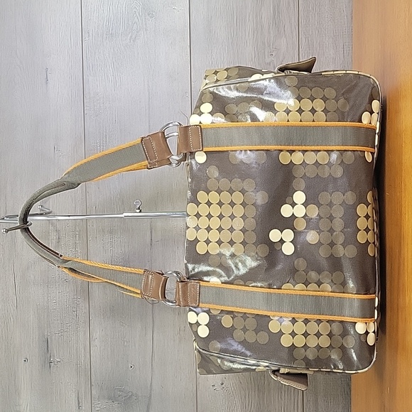 Orla Kiely Bags Orla Kiely London Coated Canvas Polka Dot Shoulder